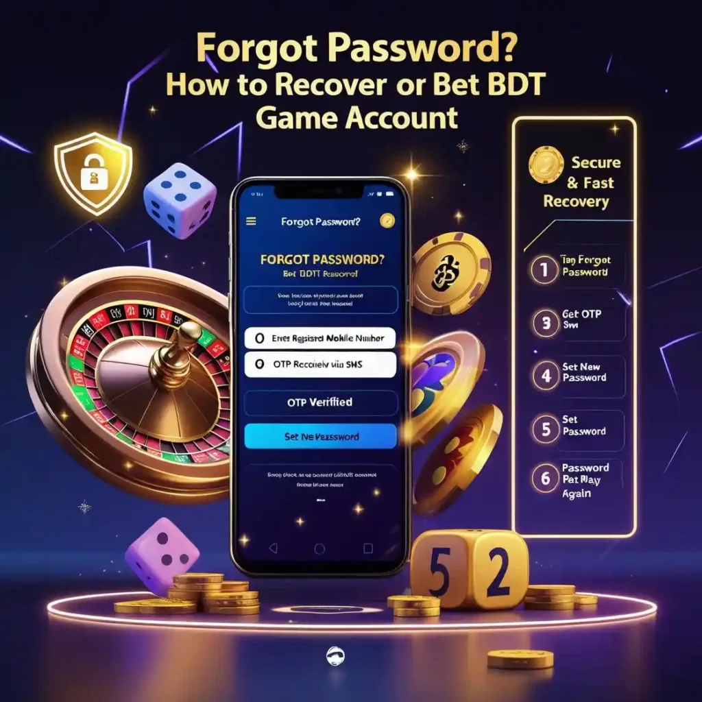 Forgot Password How to Recover Your BET BDT GAME Account